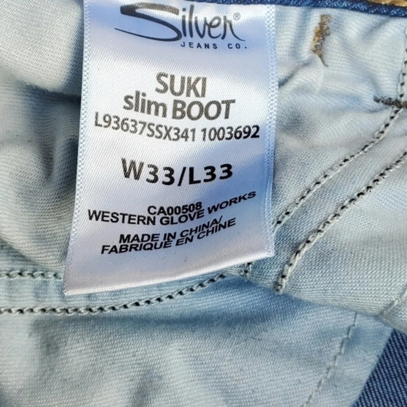 Silver Suki‎ Mid Slim bootcut jeans 33/33 - Picture 9 of 11